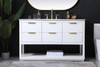 54 Inch Single Bathroom Vanity In White (VF19254WH)