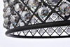 Madison 12 Light Matte Black Chandelier Silver Shade (Grey) Royal Cut Crystal (1206D35MB-SS/RC)