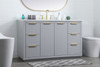 Elegant Furniture and Lighting 54 Inch Single Bathroom Vanity In Grey (VF19454GR)