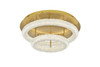 Bowen 26 Inch Adjustable Led Flush Mount In Satin Gold (3800F26L2SG)