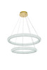 Bowen 32 Inch Adjustable Led Chandelier In Satin Gold (3800G32SG)