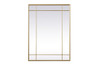 French Panel Wall Mirror 30X40 Inch In Brass (MR3A3040BRA)