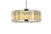Chelsea 10 Light Polished Nickel Chandelier Golden Teak (Smoky) Royal Cut Crystal (1203D35PN-GT/RC)