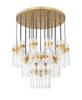 Fontaine 27 Light Chandelier in Rubbed Brass (7002P5-27R-RB)