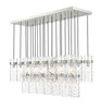Z-Lite Fontaine 23 Light Linear Chandelier in Brushed Nickel (7002P5-23L-BN)
