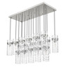 Fontaine 17 Light Linear Chandelier in Brushed Nickel (7002P5-17L-BN)