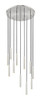 Forest 11 Light Chandelier in Brushed Nickel (919MP12-11R-BN-LED)