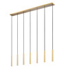 Z-Lite Forest 7 Light Linear Chandelier in Modern Gold (919MP12-7L-MGLD-LED)
