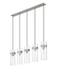 Z-Lite Fontaine 5 Light Linear Chandelier in Brushed Nickel (7002P5-5L-BN)