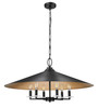 Rialto 6 Light Pendant in Matte Black (1953-32MB)