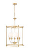 Katerina 5 Light Chandelier in Rubbed Brass (1950-5C-RB)