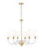 Z-Lite Katerina 6 Light Chandelier in Rubbed Brass (1950-6RB)