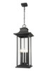 Z-Lite Tiberius 6 Light Outdoor Chain Mount Ceiling Fixture in Black (5017CHXL-BK)