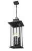 Z-Lite Tiberius 6 Light Outdoor Chain Mount Ceiling Fixture in Black (5017CHXL-BK)