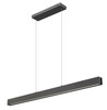Hudson 1 Light Linear Chandelier in Matte Black (1016-55L-MB-LED)