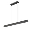 Hudson 1 Light Linear Chandelier in Matte Black (1016-55L-MB-LED)