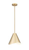 Aria 1 Light Pendant in Modern Gold (1952P12-MGLD)