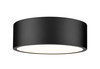 Z-Lite Coronado 1 Light Flush Mount in Matte Black (1017F12-MB-LED)