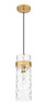 Fontaine 1 Light Pendant in Rubbed Brass (7002P5-RB)
