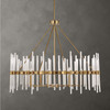 Crystal Stick 8 Light Brass Chandelier (21389)