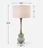 Sanctuary Green Gray Table Lamp (30298-1)