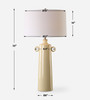 Florero Pale Yellow Table Lamp (30397)