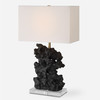 Uttermost Basalt Black Stone Table Lamp (30386-1)