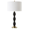 Threefold Black Stone Table Lamp (30348-1)