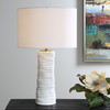 Pavlova Glossy White Table Lamp (30388-1)