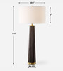 Forage Dark Scalloped Table Lamp (30404-1)