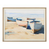 Beached Boats Framed Print (32378)
