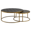 Aragon Gray Nesting Coffee Tables Set/2 (50080)