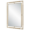 It's All Connected Rectangle Brass Mirror (08188)