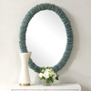 Uttermost Bonaire Teal Blue Oval Mirror (08183)