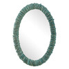 Uttermost Bonaire Teal Blue Oval Mirror (08183)
