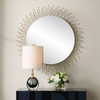 Aga Round Gold Mirror (09985)