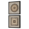 Intertwine Knit Paper Shadow Box, S/2 (04367) Intertwine Knit Paper Shadow Box, S/2 (04367)