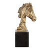 Chiseled Horse Bust Sculpture (18185)