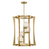 Darien 4-Light Pendant in Warm Brass (3-1018-4-322)