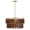 Aquitane 4-Light Pendant in Warm Brass (7-2747-4-322)