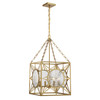 Balfour 4-Light Pendant in Warm Brass (3-5063-4-322)