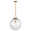 Cabot 1-Light Pendant in Warm Brass (7-1840-1-322)