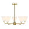 Blair 5-Light Chandelier in Warm Brass (1-4015-5-322)