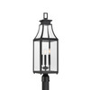 Savoy House Emery 3-Light Outdoor Post Lantern in Matte Black (5-609-BK)