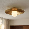 Savoy House Sherrer 1-Light Ceiling Light in Warm Brass (6-5564-1-322)