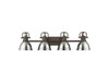 Duncan 4-Light Bath Vanity in Rubbed Bronze with Chrome (3602-BA4 RBZ-CH)