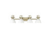 Duncan 4-Light Bath Vanity in Aged Brass with Matte White (3602-BA4 AB-WHT)
