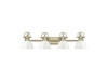 Duncan 4-Light Bath Vanity in Aged Brass with White (3602-BA4 AB-WH)