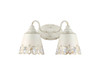 Eloise 2-Light Vanity Light in Antique Ivory (0883-BA2 AI)