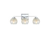 Elliott 3-Light Vanity Light in Chrome with Alabaster Shade (3094-BA3 CH-ALA)